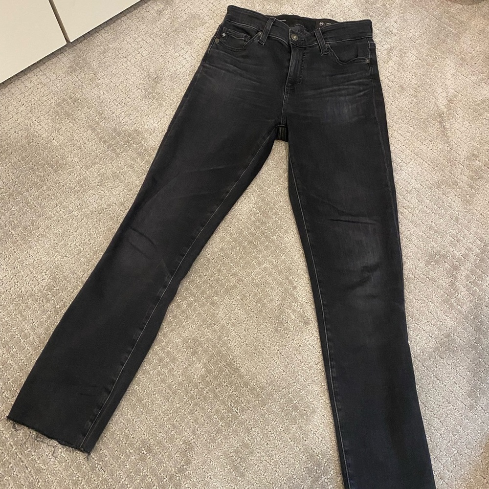 Black AG Mari CROPPED denim size 25